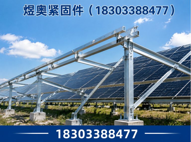 鸡泽县热镀锌光伏支架展示图